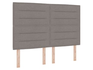 Tete de lit A fixer sur le cadre de lit largeur 144 cm   taupe