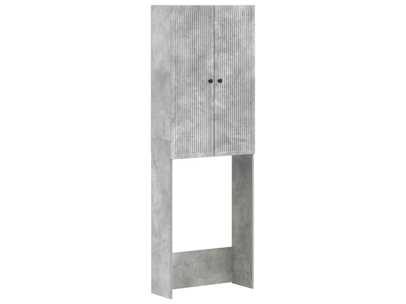  Armoire de toilette, meuble de toilette ede gris béton 66x25.5x190 cm  - Conforama A