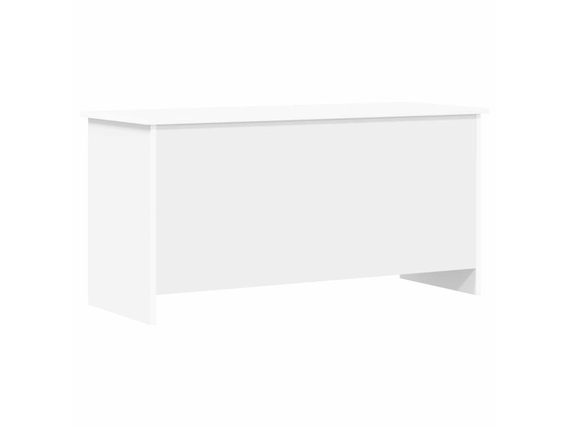 Coffre de rangement blanc 100x40x50 cm bois d'ingénierie - Conforama A