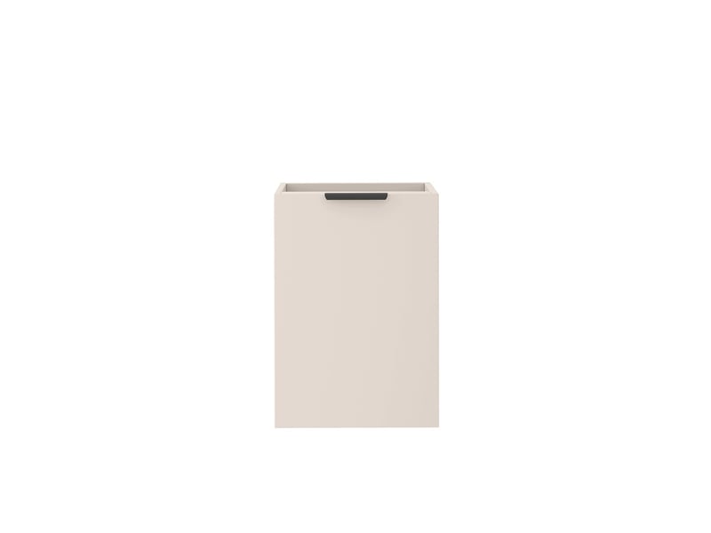  Meuble sous vasque suspendu avec panier à linge luna cachemire mat 100 cm  - Conforama R