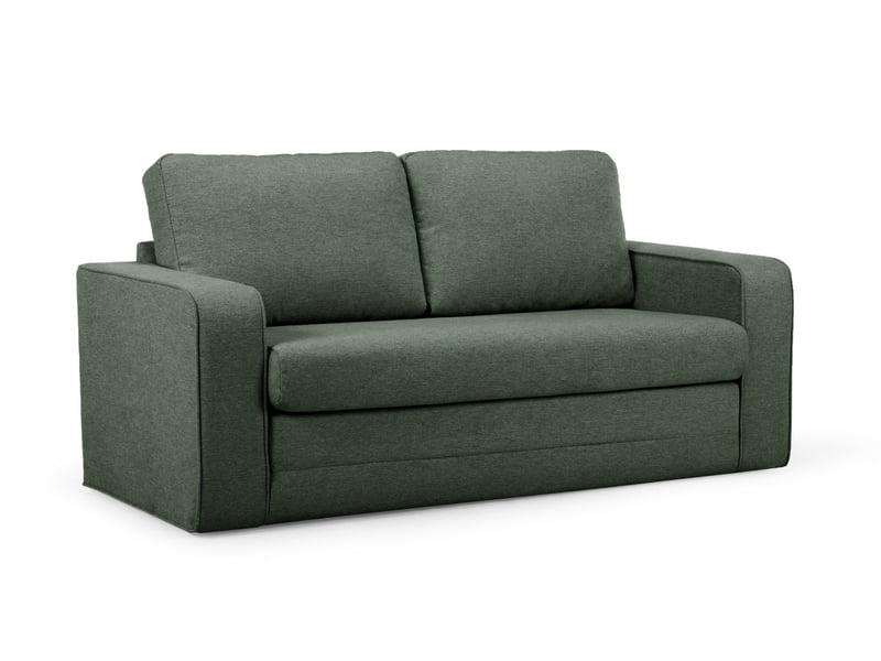  Bobochic canapé droit convertible déplimousse come tissu chiné vert COME - Conforama A