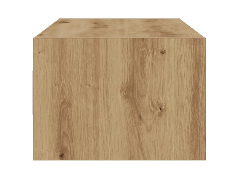  Meuble tv design contemporain avec lumières led 100 x 35 x 25 cm gain de place en bois d'ingénierie chêne artisanal 02_0051334  - Conforama D