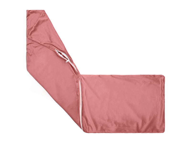  Lot de 2 coussins avec oreiller, coussins décoratifs heerlen rose velours cf50556  - Conforama D