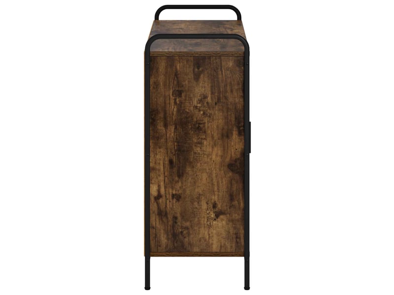 Buffet salon, buffet de rangement chêne fumé 97x33x81 cm bois d'ingénierie shl8029 - Conforama E