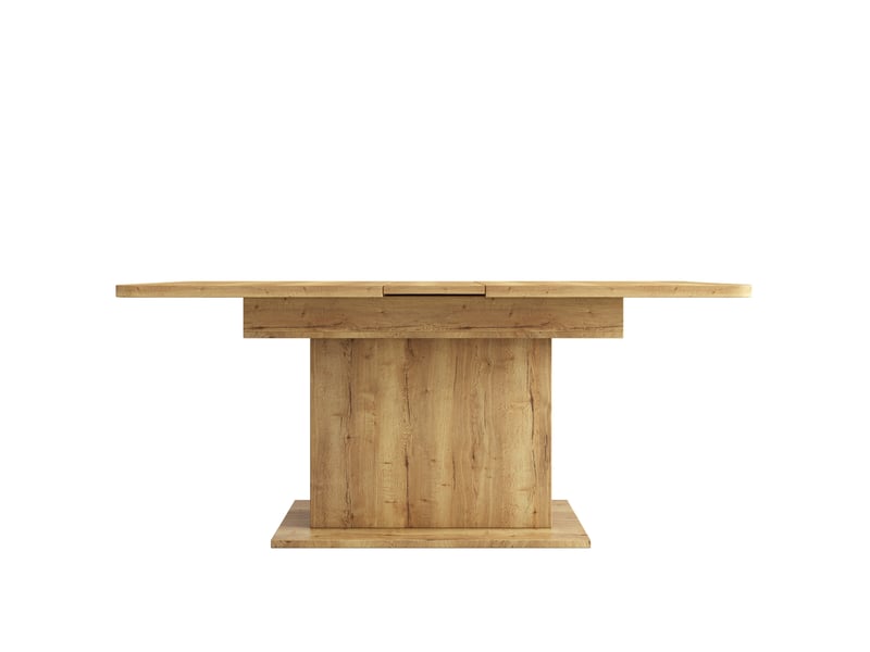 Table extensible naturelle avec rangements latéraux, 110 à 130 cm Fay Lum - Conforama R