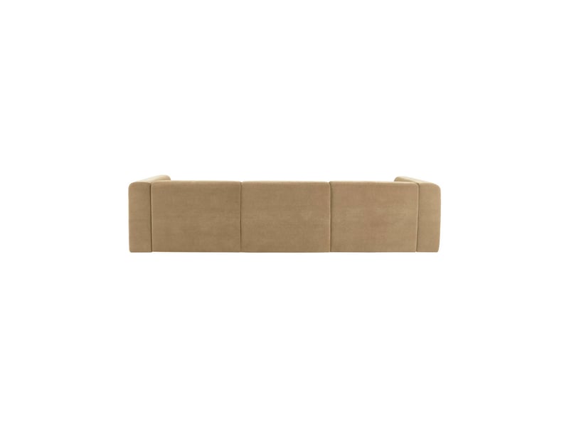  Canapé 4 places tissu taupe clair - kosmo  - Conforama C