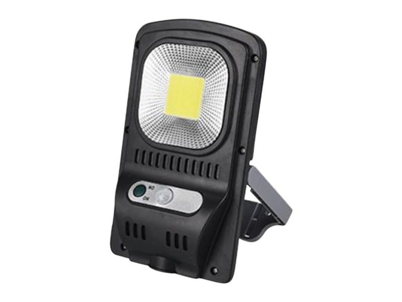  Solar-powered motion-sensing wall-mounted floodlight — extérieur foldable design, ideal pour backyards, gardens, et patios, noir  - Conforama A