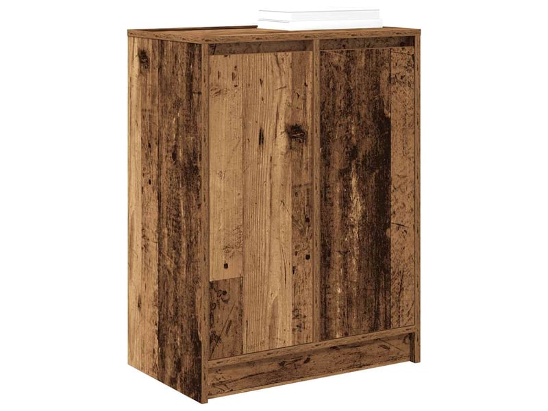  Meuble à chaussure, armoire à chaussures vieux bois 57x34x76 cm bois d'ingénierie  - Conforama D