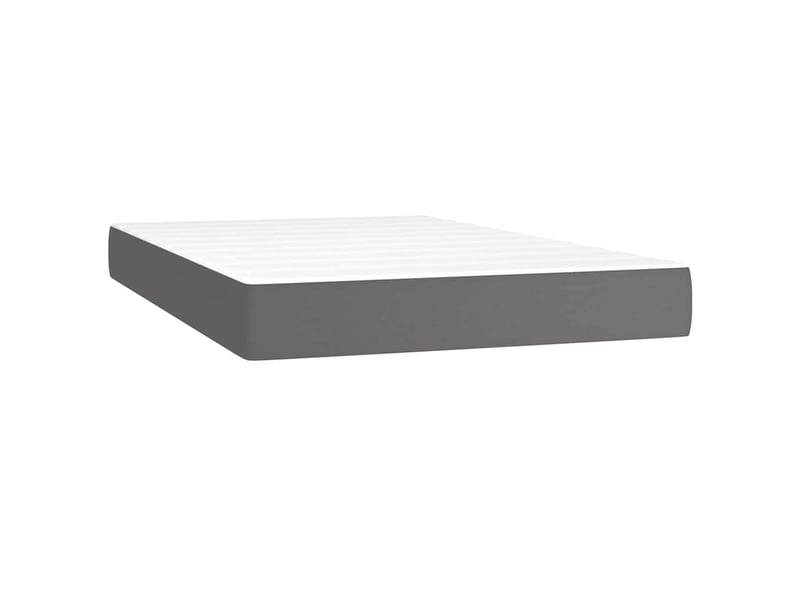 Matelas de lit à ressorts ensachés fermeté moyenne gris 120x200x20cm similicuir - Conforama A