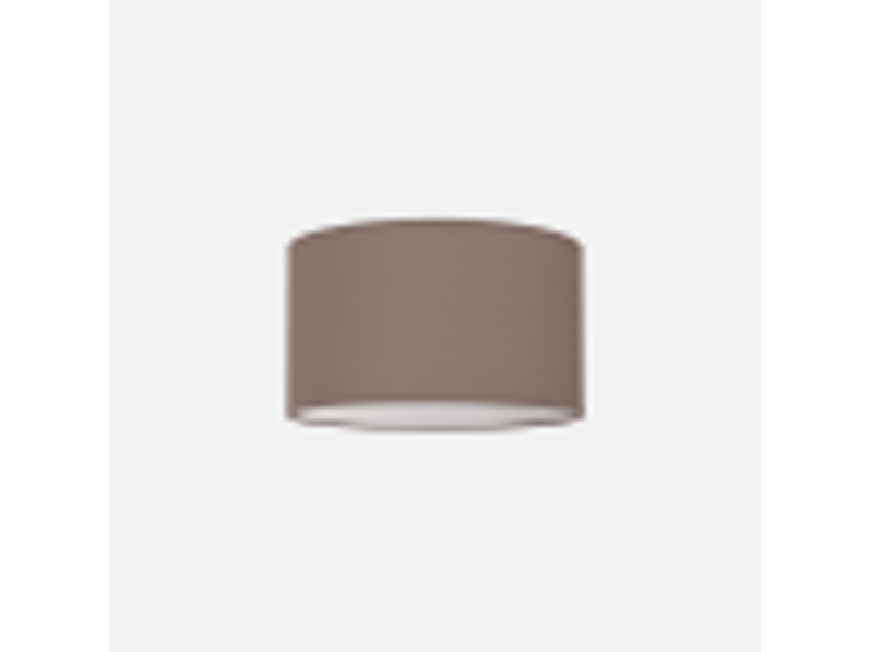 Fabrilamp nicole plafonnier textile taupe avec diffuseur, 2 x e27, ø 30 cm 042983002 - Conforama D