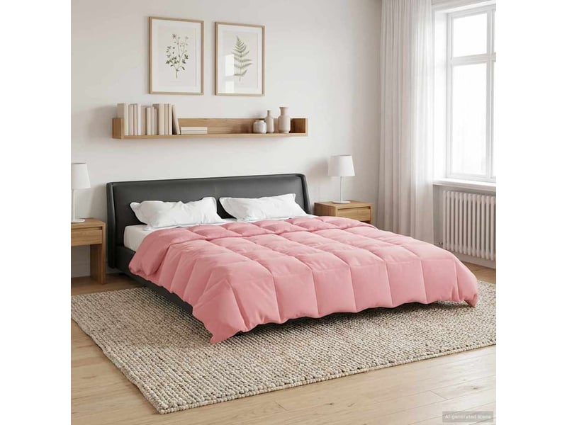  Duvet - couette complet toute l'année 200 x 240 cm 4 saisons rose  - Conforama B