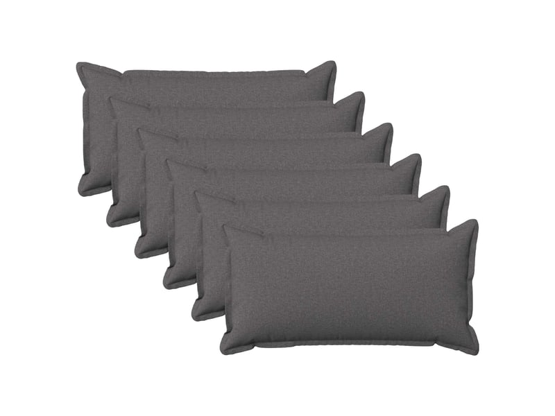  Lot de 6 housses de coussin houten gris clair 40 x 80 cm cf49976  - Conforama B