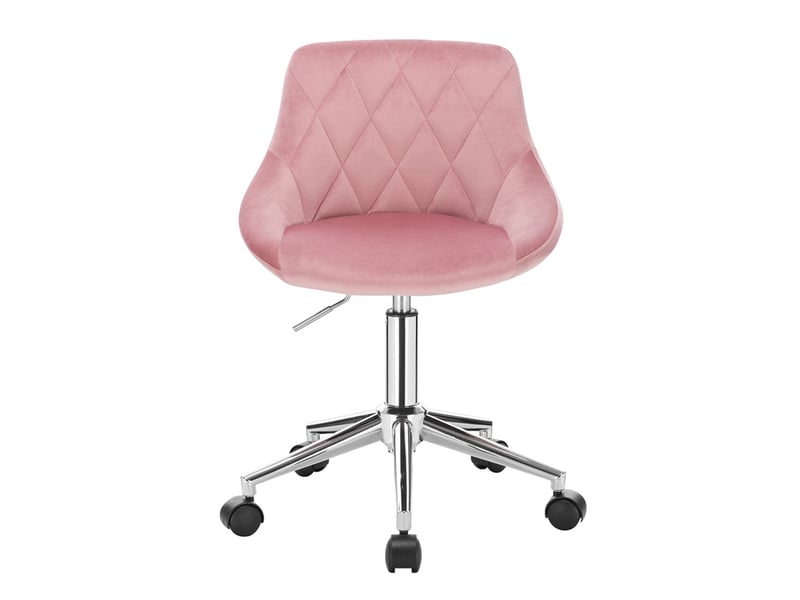  Chaise de bureau pivotante avec roulettes, fauteuil home office gris clair réglable  - Conforama A