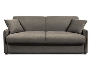 Canapé droit fixe BESTMOBILIER ADELE 3 places Tissu gris