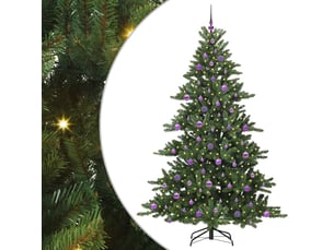 Sapin de noël - arbre de noël artificiel à branches articulées vert 210 cm