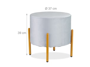 Pouf / repose pied HELLOSHOP 26  jaune