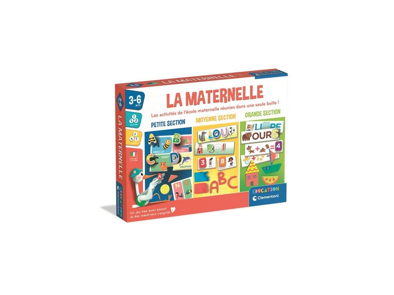  Jeu educatif maternelle 12 activites 3 6 ans avec jeux lettres chiffres formes couleurs CLE8005125530182 - Conforama A