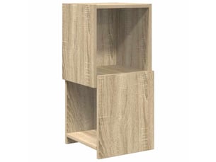 Meuble d'angle, meuble de rangement salon 30,5x30x65cm bois d'ingénierie chêne sonoma