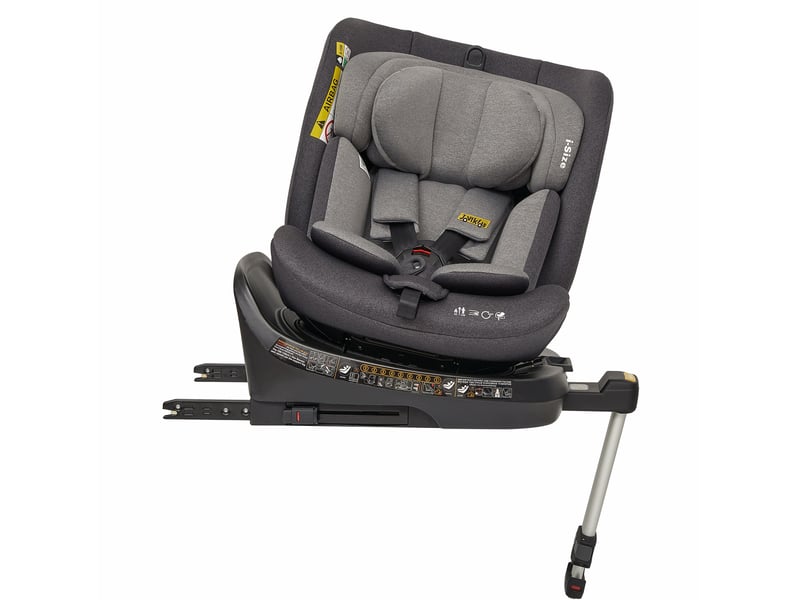  Siège auto enfant pivotant 360 degrés 40-150 cm gris en tissu, isofix i-size avec inclinaison réglable  - Conforama A