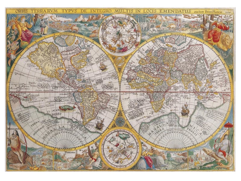  Ravensburger puzzle 1500 p - mappemonde 1594 16381 - Conforama A