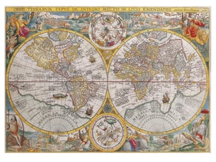 Ravensburger puzzle 1500 p - mappemonde 1594
