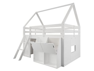 Lit simple 140x200 cm    coloris blanc