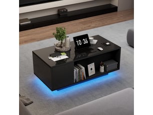 Table basse coloris noir <strong></strong> <strong></strong>