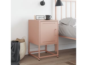 Table de chevet - cabinet de chevet - table de nuit rose 36x39x60,5 cm acier