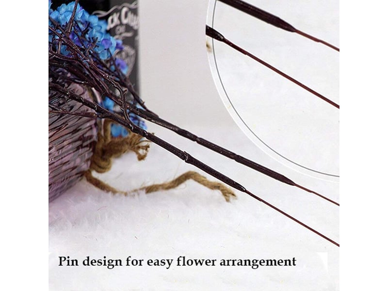  Fleurs artificielles respirantes en tissu, 6 bouquets de plantes en soie artificielles européennes, décoration de mariage et de fête, bouquets décoratifs, fleurs pressées, bricolage de jardin ()-aquaf  - Conforama D