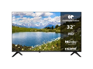 Téléviseur Led <strong>CONTINENTAL EDISON</strong> CELED32HD26B7 - HD 32 pouces 79 cm