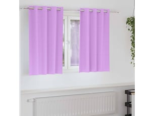 Lot de 2 rideaux occultants, rideaux black-out avec anneaux pourpre 140 x 140 cm cf44729