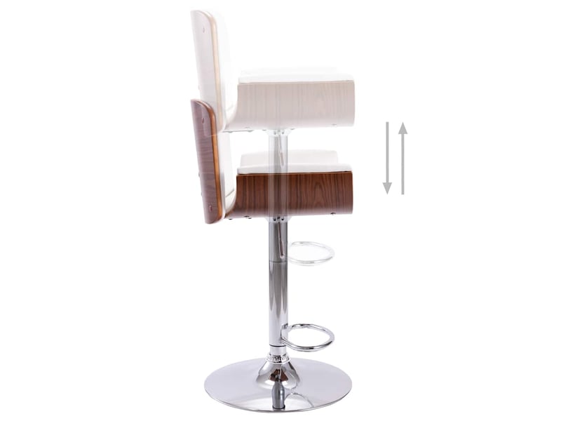  Tabouret de bar, chaise de bar blanc similicuir shl26985  - Conforama E