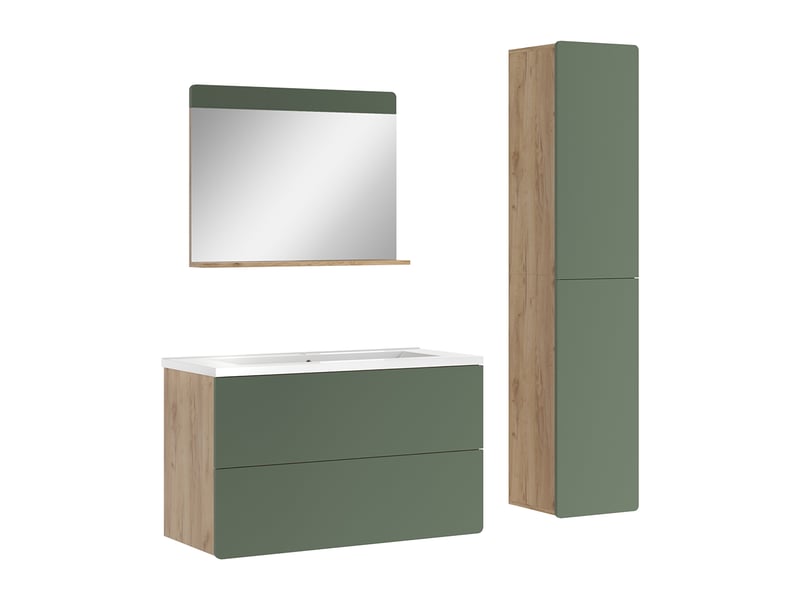 Vicco meubles bain, vertchêne doré, 4 pièces  - Conforama A