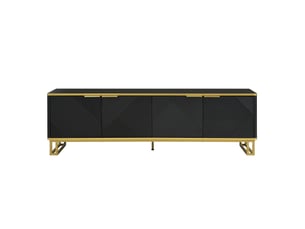 Meuble tv coloris noir 160 cm   