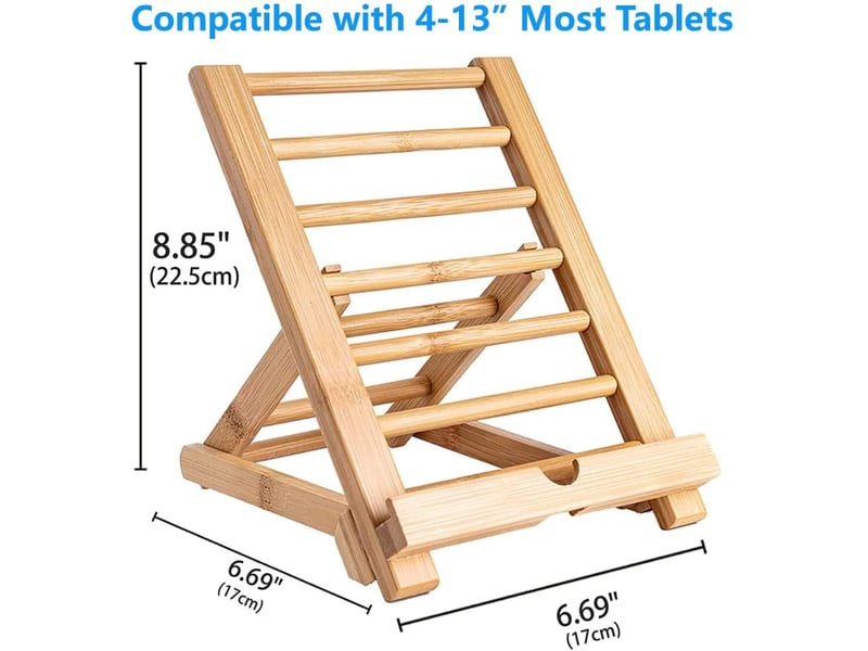  Support de tablette et téléphone portable en bambou – pour bureau  - Conforama B