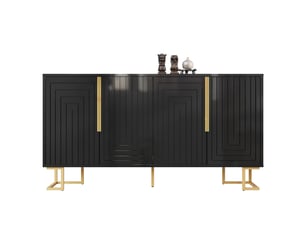 Buffet OSUPNESSEE - 152 cm coloris noir