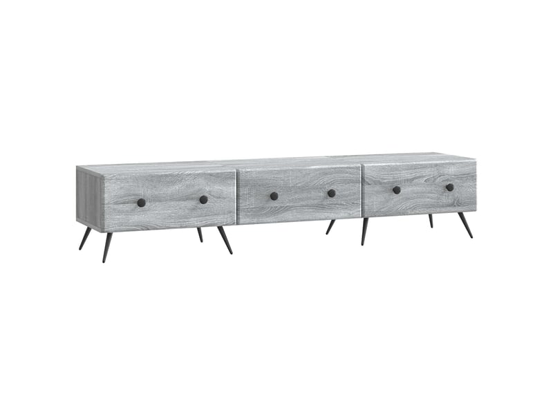  Meuble tv - banc tv - meuble de rangement sonoma gris 147 x 34,5 x 30 cm bois d'ingénierie  - Conforama A