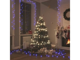 Guirlande led, éclairage de noël avec 600 led bleu 60 m pvc cf62372