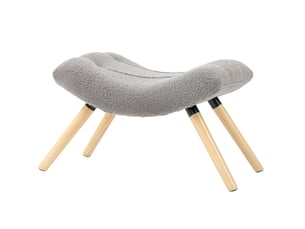 Pouf / repose pied <strong>VIVRYN</strong> <strong></strong> gris