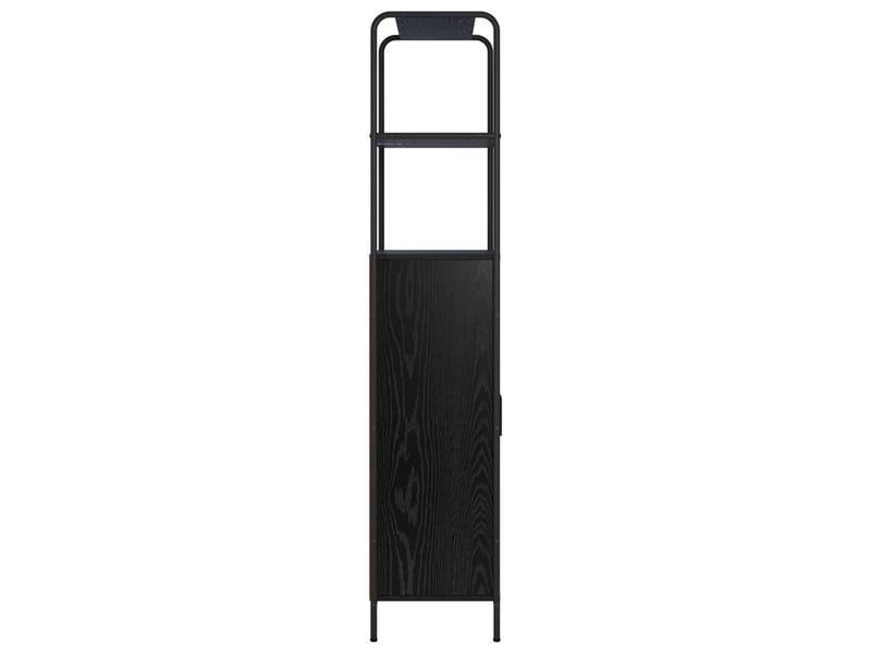  Haut armoire, armoire de rangement chêne noir 40x33x161 cm bois d'ingénierie shl52383  - Conforama E