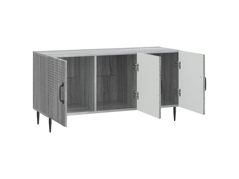  Meuble tv - banc tv - meuble de rangement sonoma gris 99 x 34,5 x 50 cm bois d'ingénierie  - Conforama E