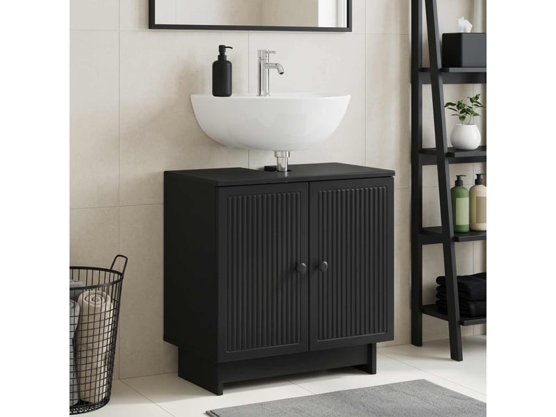  Meuble sous lavabo de salle de bain ede noir cf64879  - Conforama B