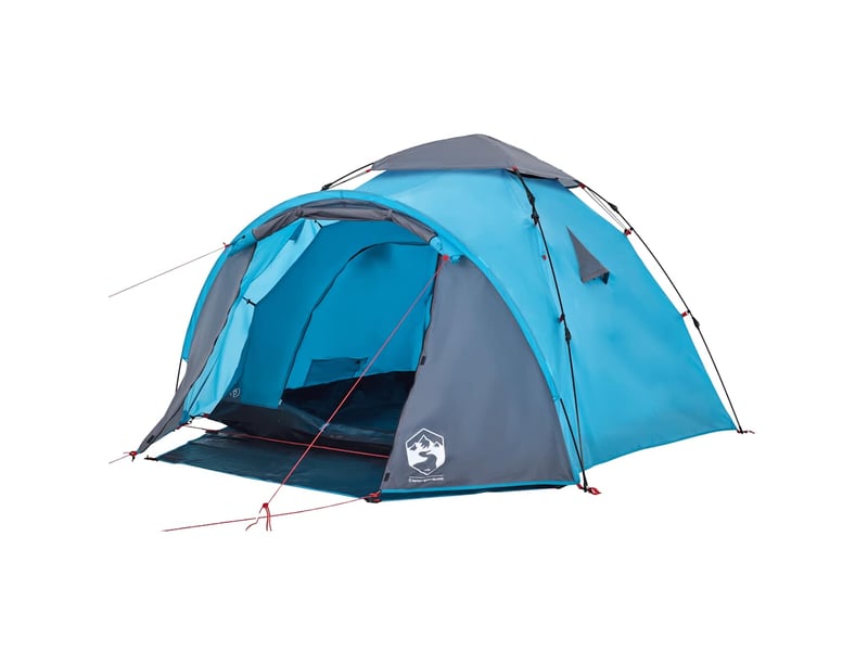  Tente de camping, tente à dôme 3 personnes bleu libération rapide shl14789  - Conforama D