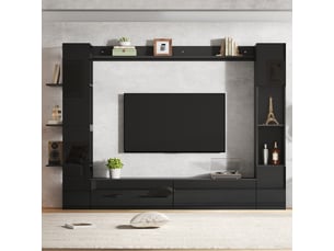 Meuble tv coloris noir <strong>VVBV</strong> <strong></strong>