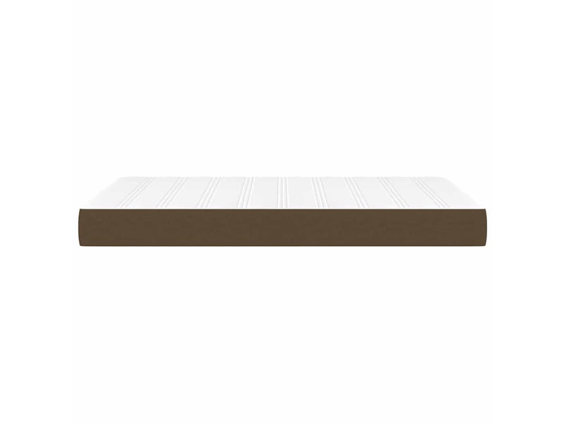  Matelas de lit à ressorts ensachés fermeté moyenne marron foncé 120x200x20 cm  - Conforama D