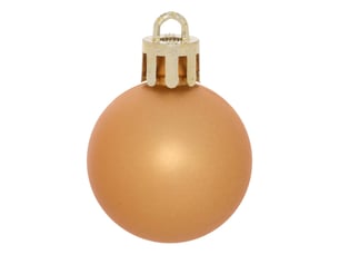 Kit de 35 boules de noël en plastique petit modèle nude