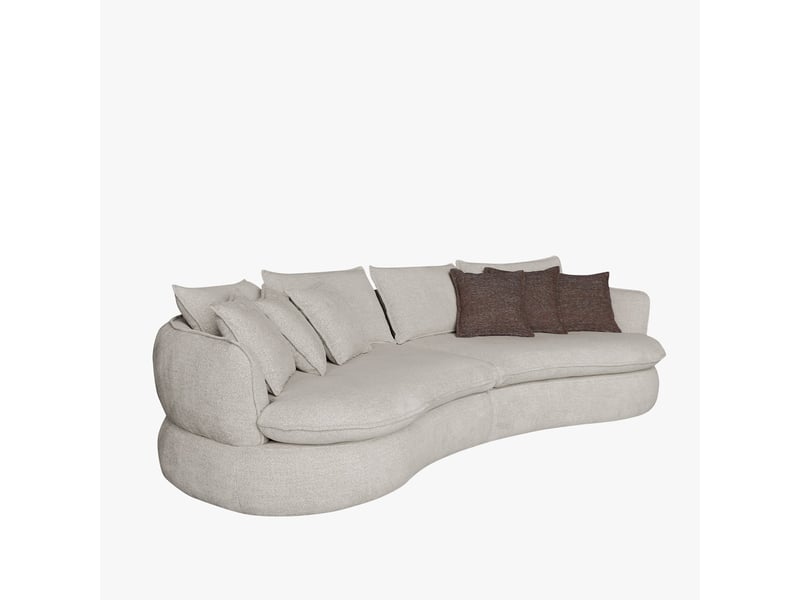 Canapé 3 places en tissu beige  - Conforama C