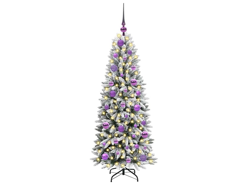  Sapin de noël artificiel, arbre de noël blanc 120 cm shl1025  - Conforama C