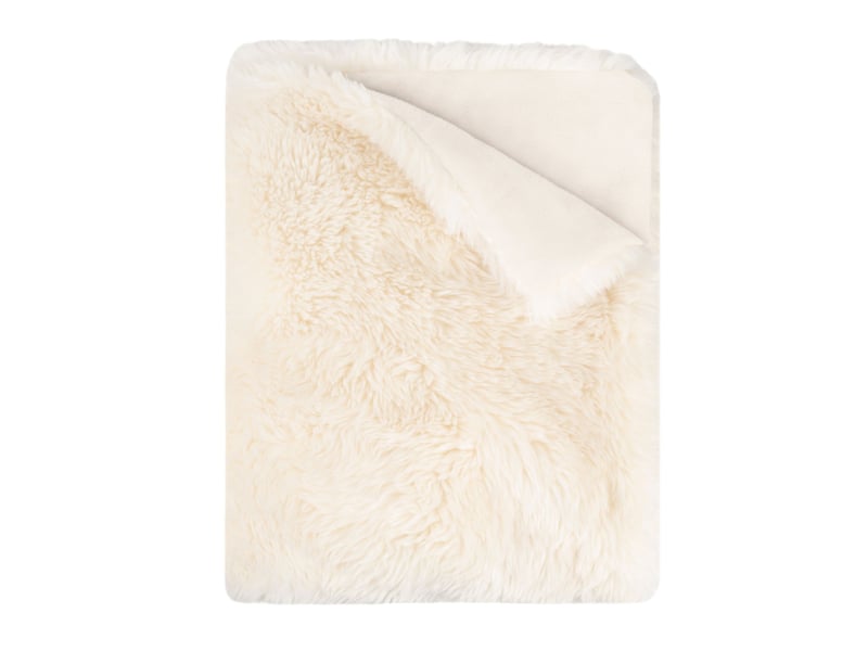  Plaid fausse fourrure écru 150x200 bear  - Conforama A