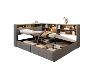 Lit banquette 140x200 cm <strong></strong>  <strong>Radiant Stride</strong> coloris gris